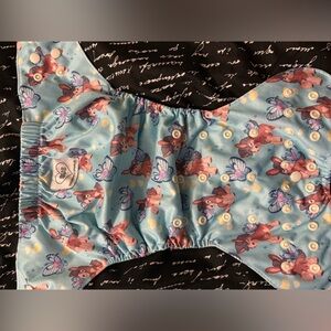 Adorable Deer and Butterfly Print Cloth Diaper